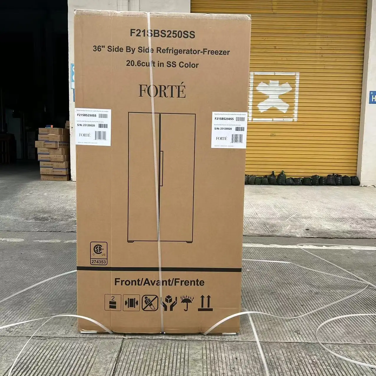 Inverter Refrigerator 585L Air cooling without frost Stainless Steel Open Double Doors Home Use With ice box High End Quality