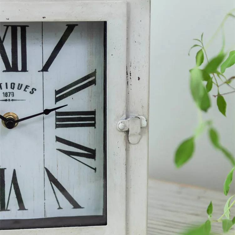 Wholesale Home Decor Small house Vintage Bedside Retro Rustic Luxury Desk  Table clock