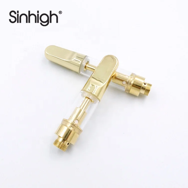  Sinhigh Customizer CBD Ceramic Vape Cartridges for Gold Metal Tip 0.5ml/1.0ml Electronic