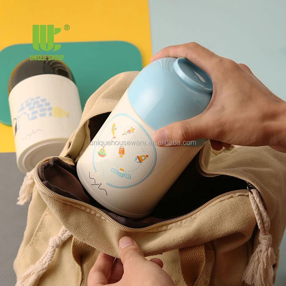 Unique Group Food Vacuum Flask 20oz 600ml Food Jar Thermal Ice Cream Thermal with Spoon Ready To Ship