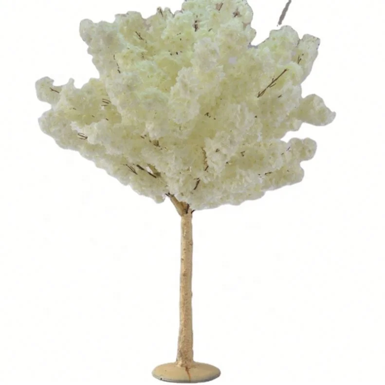 Customized artificial cherry blossom tree for wedding dining table decoration
