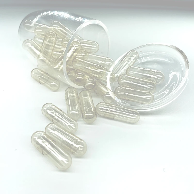 Size 0 Capsule shell bovine GELATIN CAPSULE FILLING POWDER TRANSPARENT WHITE