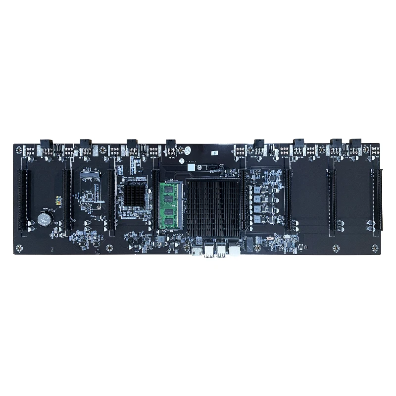 847 Motherboard 8GPU Mainboard Components Integrated CPU 68mm 4gb Memory Motherboard For Rx580 1660 3080 3090