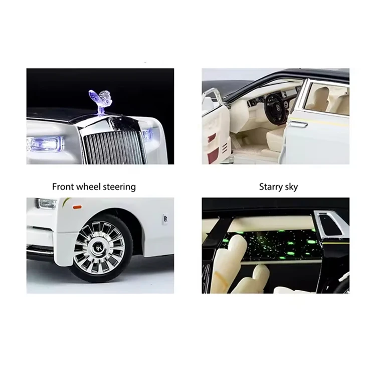 1:24 Rolls - Royce Phantom роскошный автомобиль отодвинутая металлическая коллекция имитация литого под давлением модель автомобиля из сплава