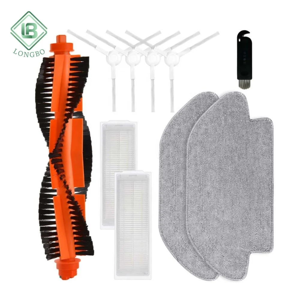 Fit For Xiaomi S10 B106GL S12 Replacement Roller Brush Side Brush Hepa Filter Mop Cloth Robotic Vacuum Cleaner Spare Parts