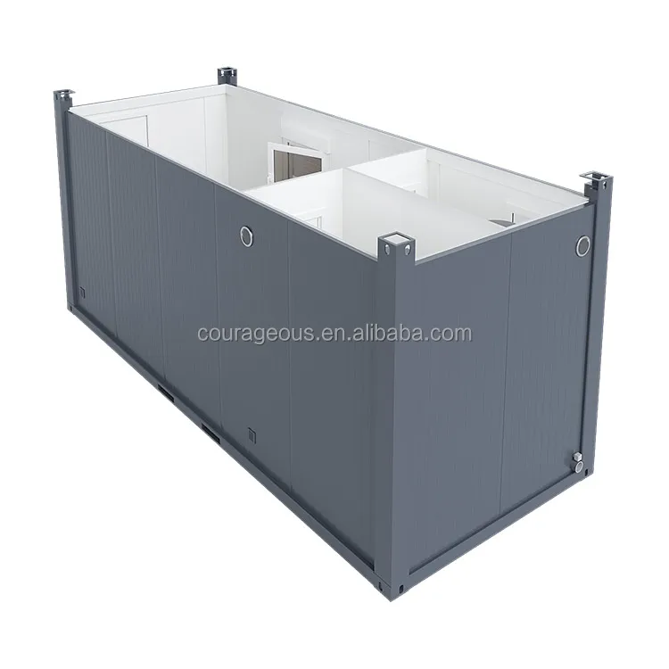 low cost prefab movable  cabin container public toilet stall