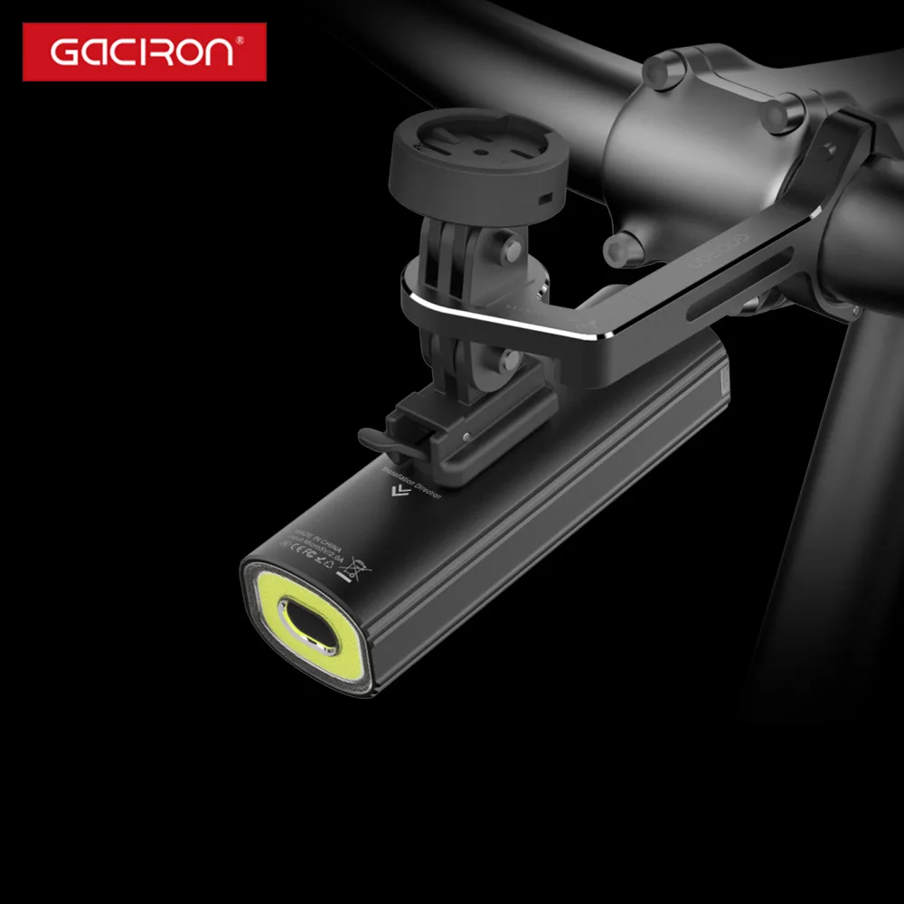 Gaciron USB перезаряжаемый фонарик V20S-1000 фонарь для велосипеда светодиодный передний набор задних фонарей Лучшие огни