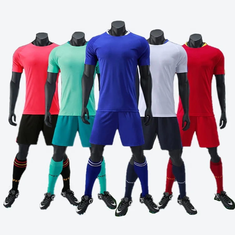 100% Polyester Kids Men Soccer Sportswear Training Jerseys Football Uniform Classic Soccer Jerseys