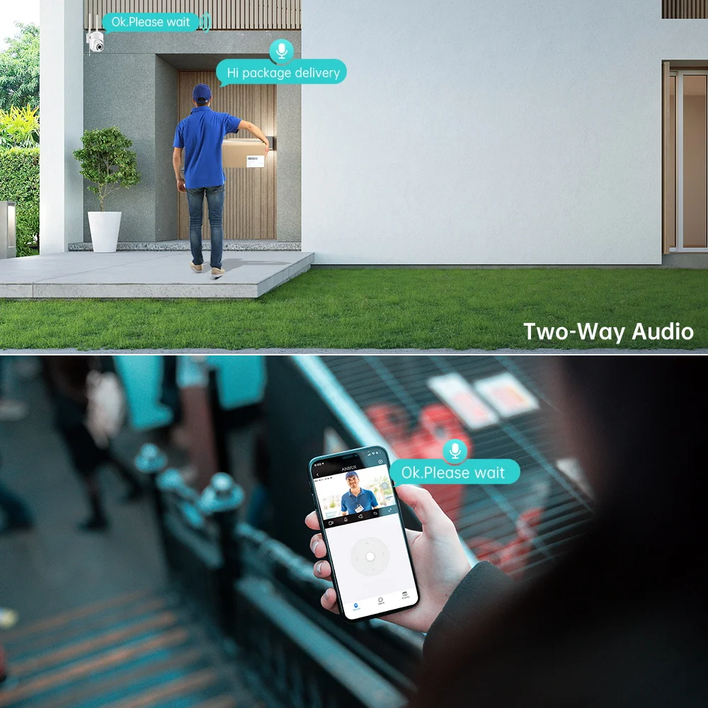 Беспроводная IP-камера с двойным освещением, 2 МП, 5 Мп, 8 МП