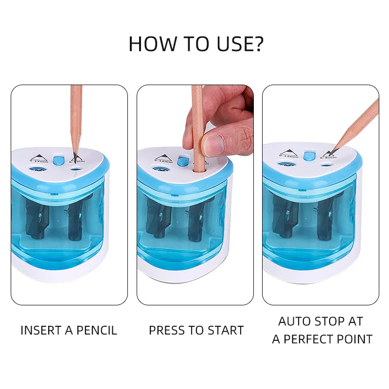 Personal Cute Rechargeable Auto Electronic Automatic Electric Pencil Sharpeners For Kids