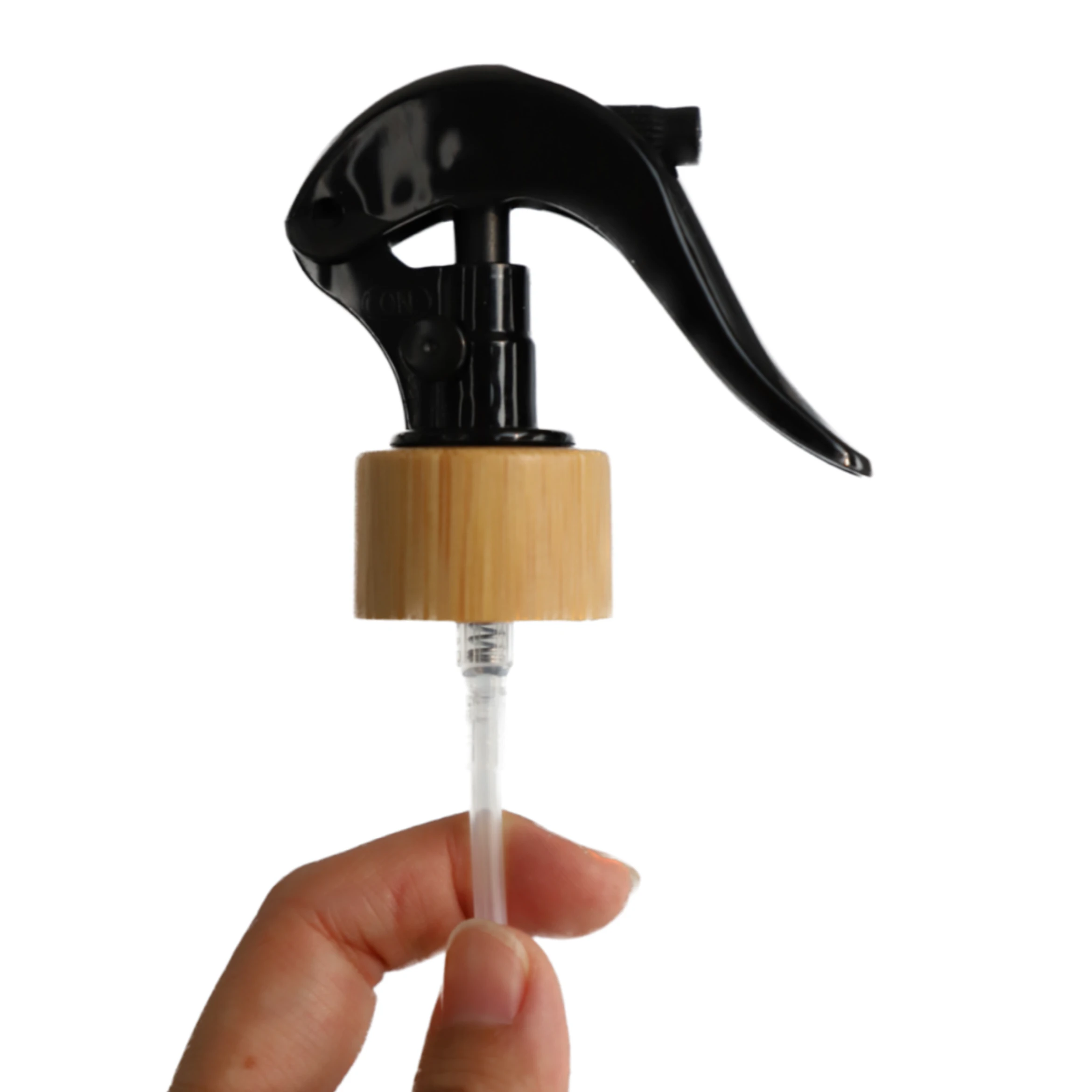 24/410 bamboo spray tops mini trigger sprayer for cosmo bottles