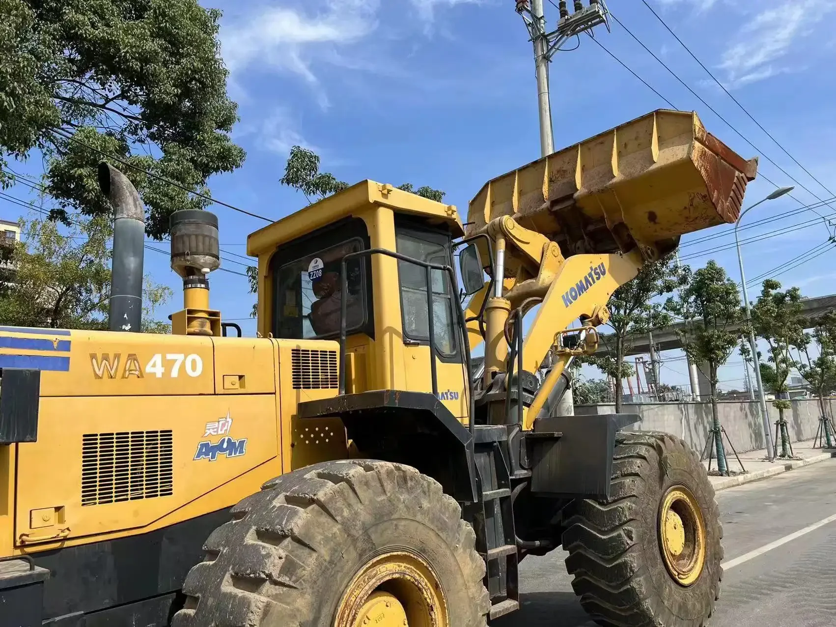 Komatsu WA470-3 Wheel Loader in Good Condition Original WA320 WA360 WA380 WA470 front wheel loader WA470 WA470
