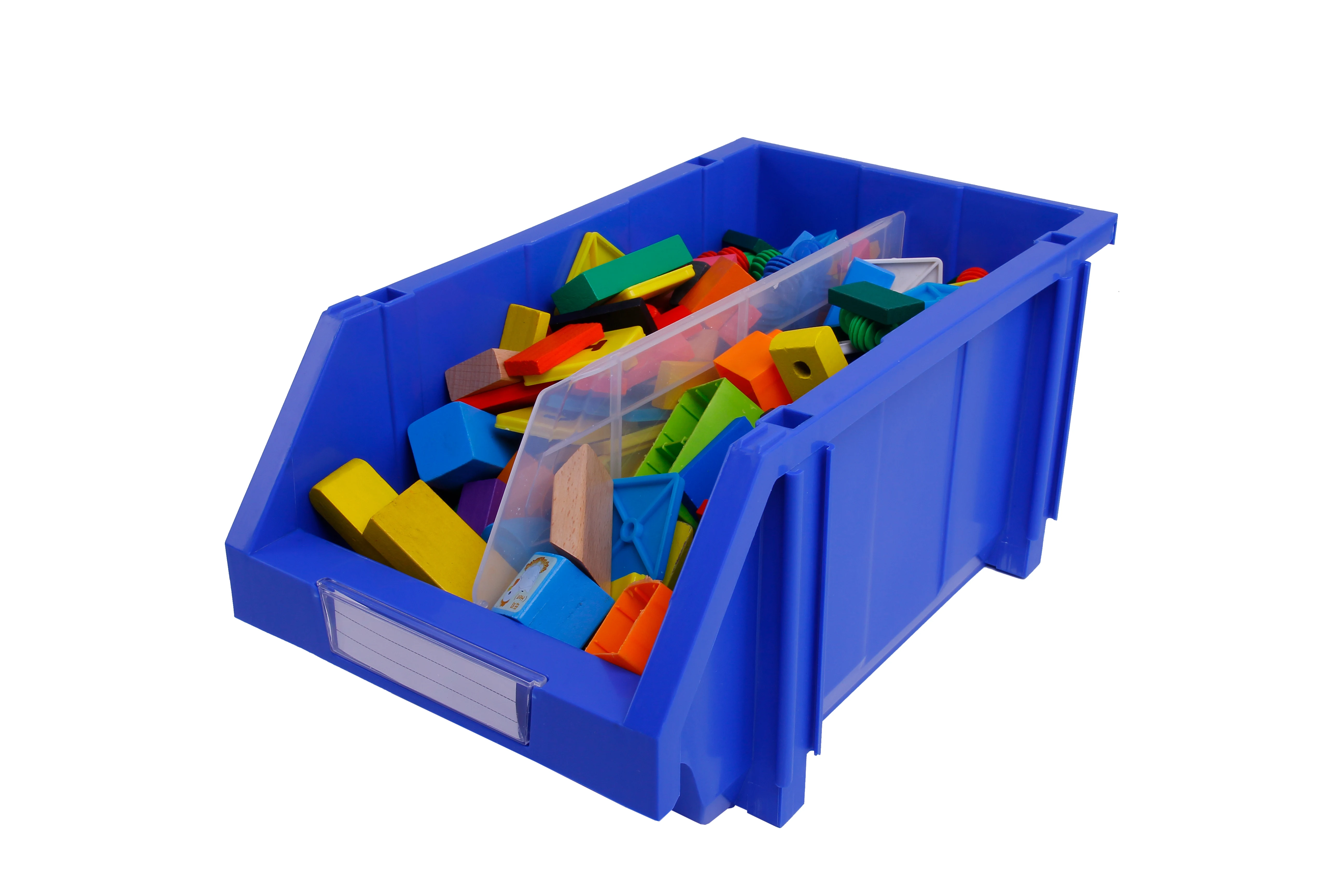 Dividable tools box plastic stackable storage bins plastic shelf bin warehouse storage bins