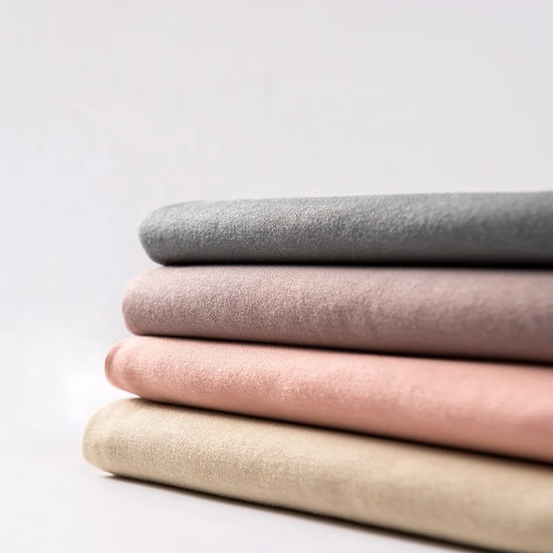 Hot Selling De Rong Dralon Materials Viscose Cotton Cloth Brushed Elastic Autumn and Winter Thermal Wool Fabric