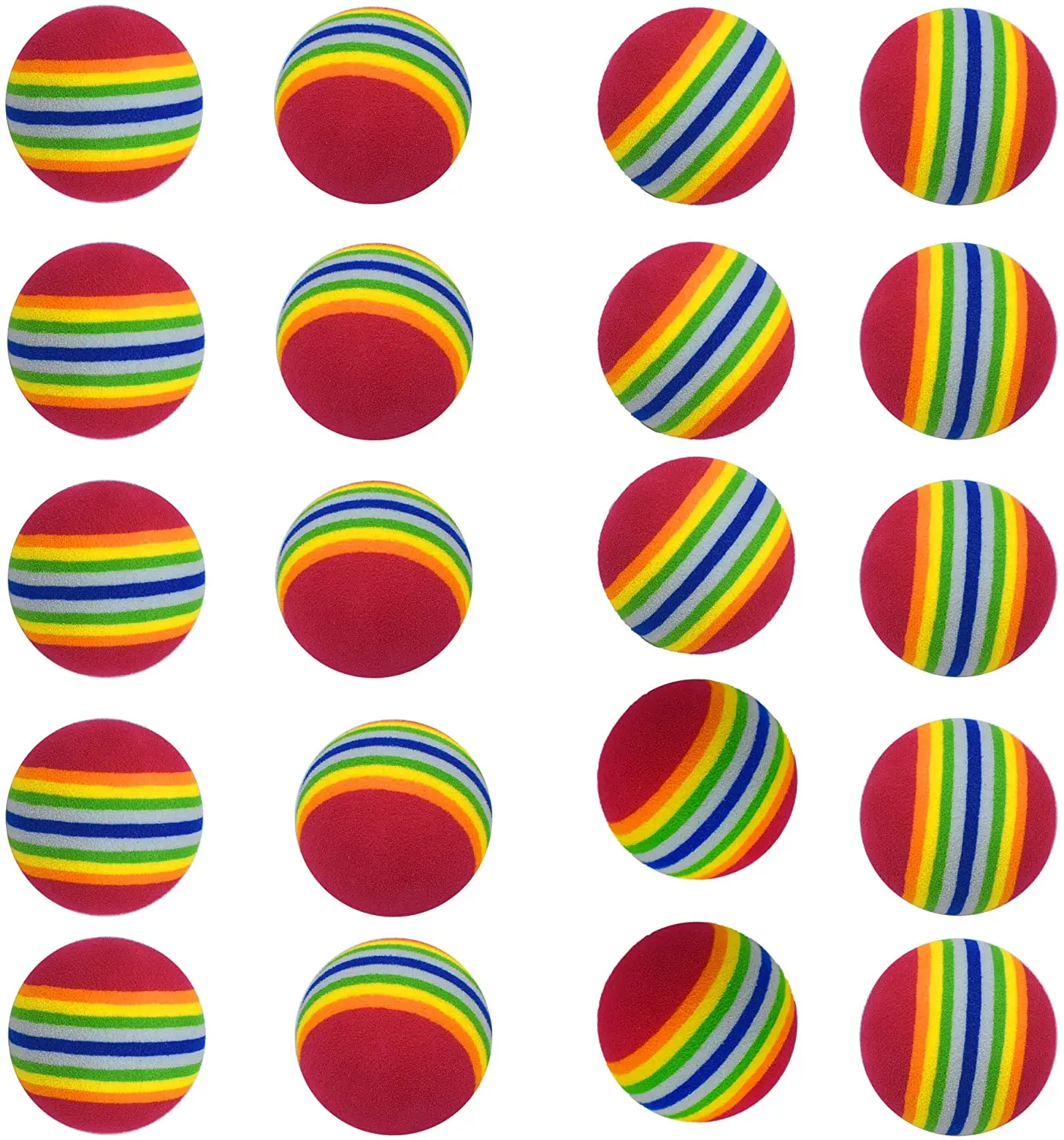 Красные радужные игрушечные мячики для кошек из мягкой пены ЭВА, интерактивные домашние котята, любимые игрушки, диаметр 50 мм Игрушечные шарики-Щенки для маленьких собак оптом.