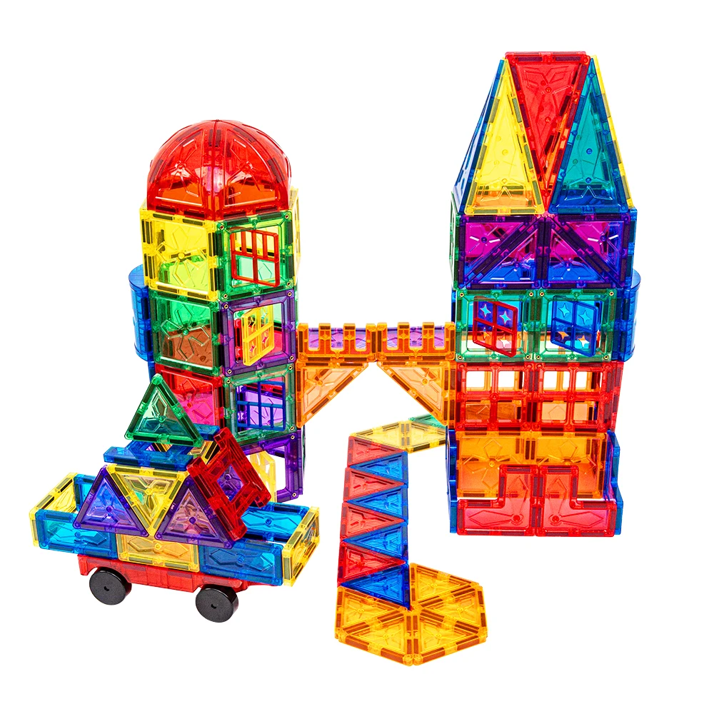Constructor DIY 3D puzzle toy kids building blocks set magnet for child