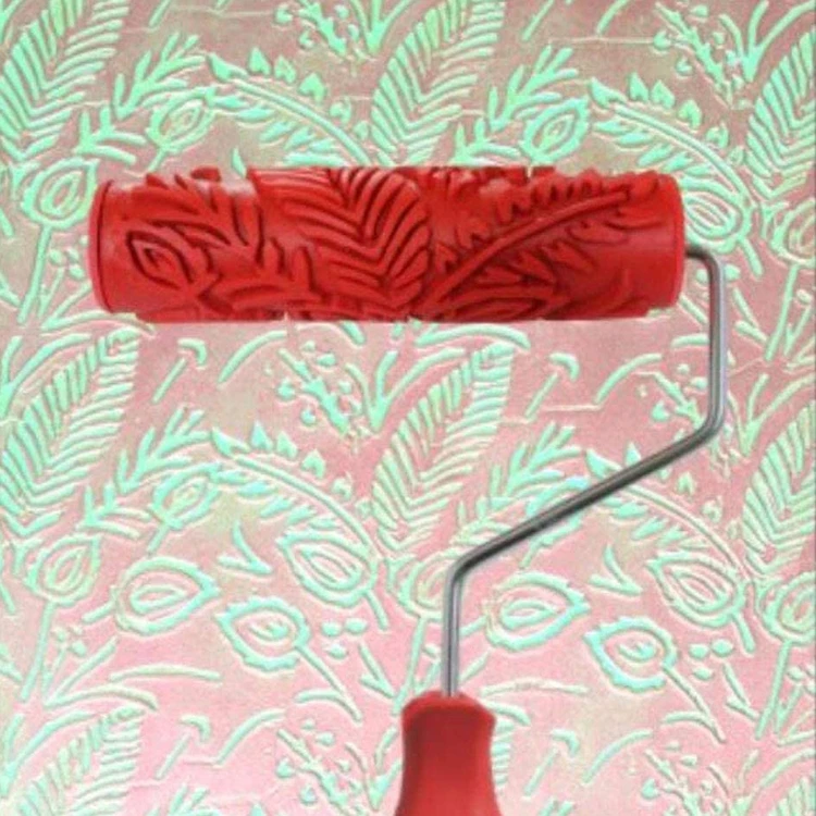 Paint Roller Cover 180mm Pattern Embossing Cylinder Art Wall Printing Brush Roller Suitable for All Interior Coating