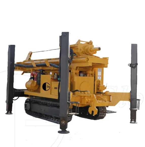 400m Diesel Engine Driven Air Drilling Water Well Crawler Borehole Drill Rig for Drink Water