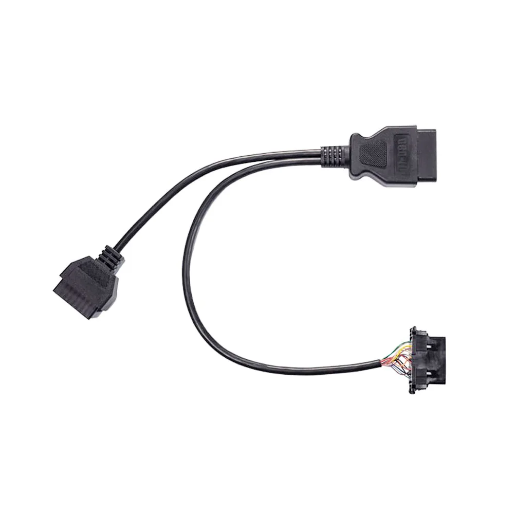 OBD2 Splitter Y type Cable 16 pin OBD OBDII  J1962 Male to Dual Female snap-in universal bracket  for GPS Tracking Devices