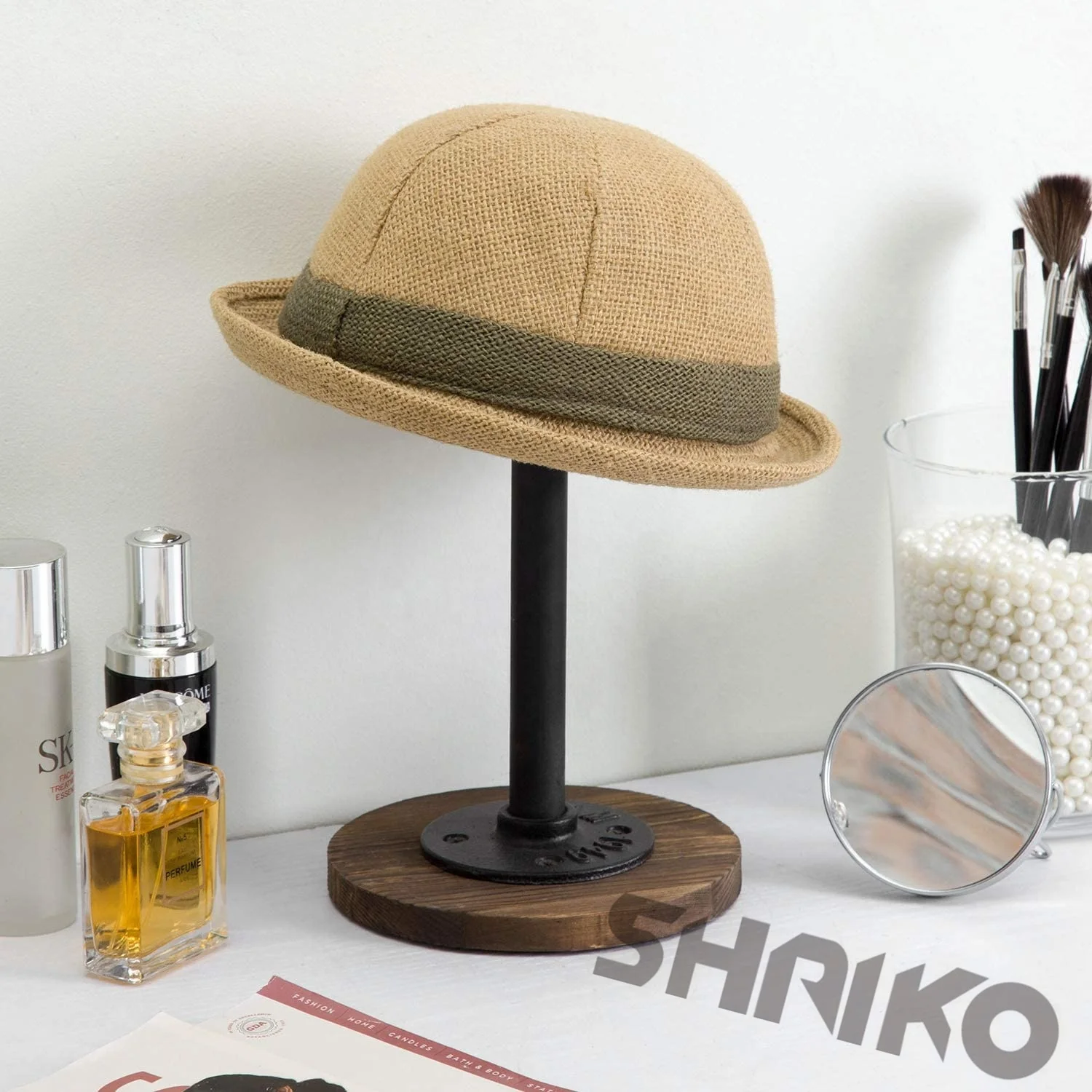 Wooden Hat Cap Display Holder Storage Rack