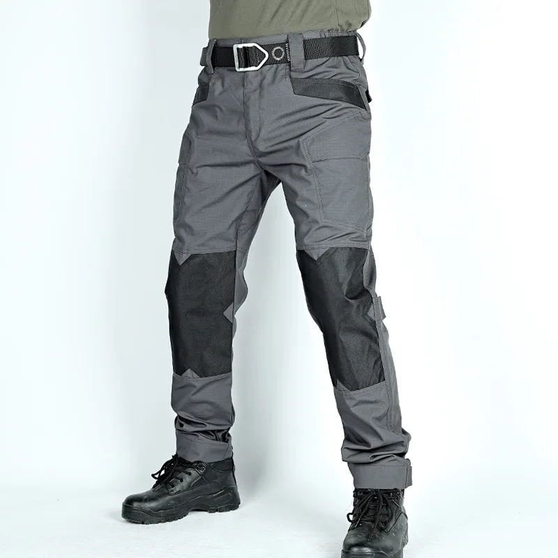 Camouflage pants Loose overalls outdoor multi-bag pants tear resistant