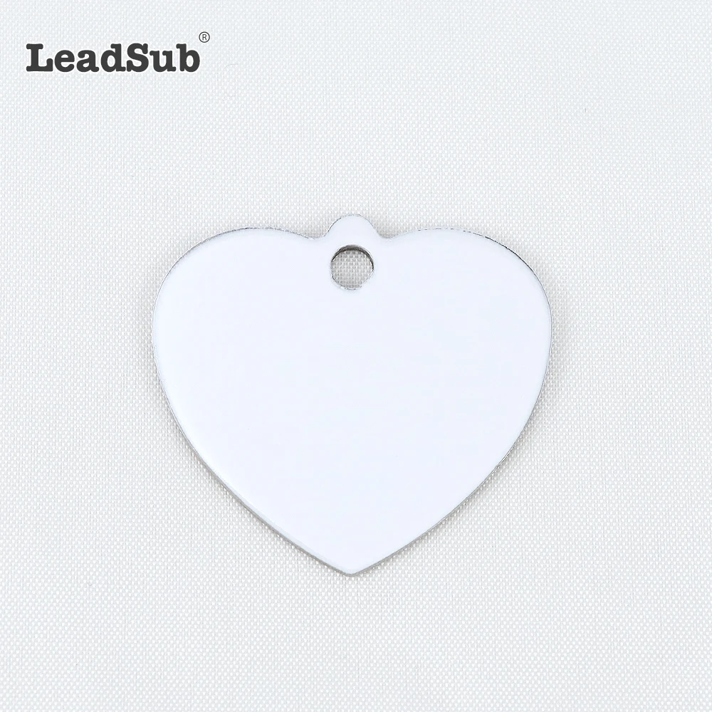 Custom laser engraved metal necklace customised plain blank pet id tag stainless steel sublimation dog tag pendant with logo