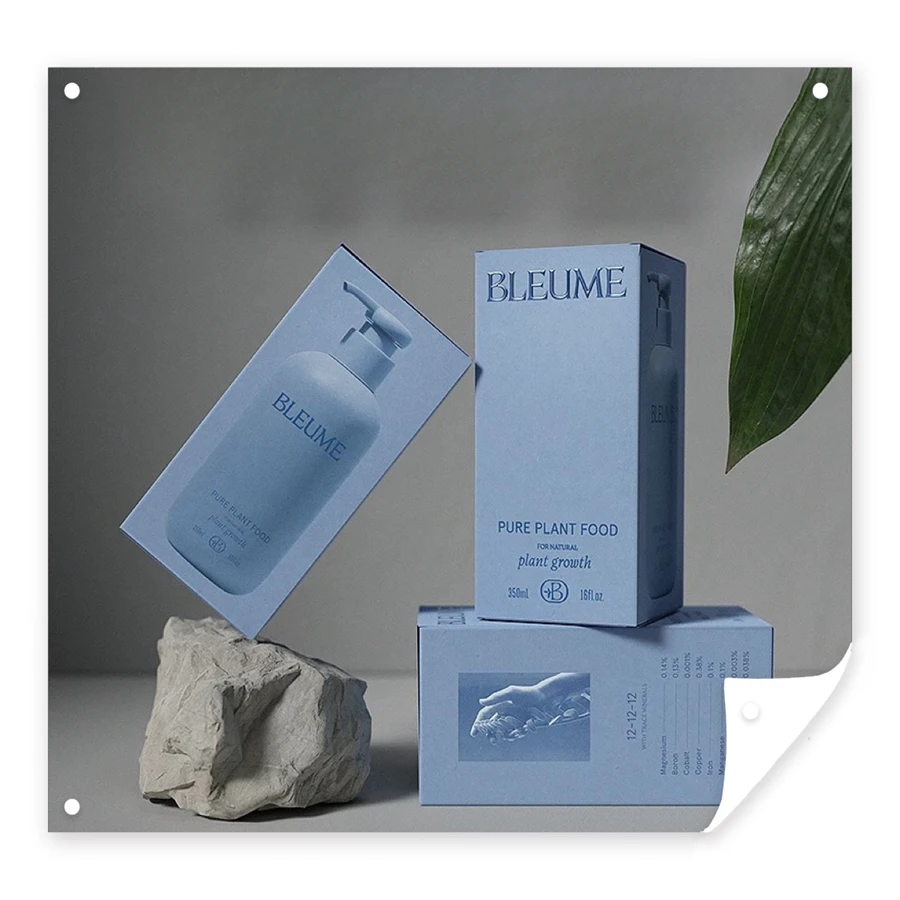 Custom Kraft Corrugated Cosmetic Packaging Box for Makeup Tools and Perfume for Shipping and Gift Purposes with Magnet Closure
