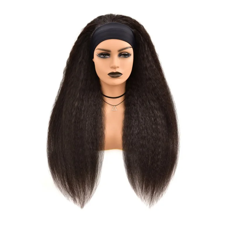 Cheap 300 grams virgin braid hand tied weft kinky straight hair with low price
