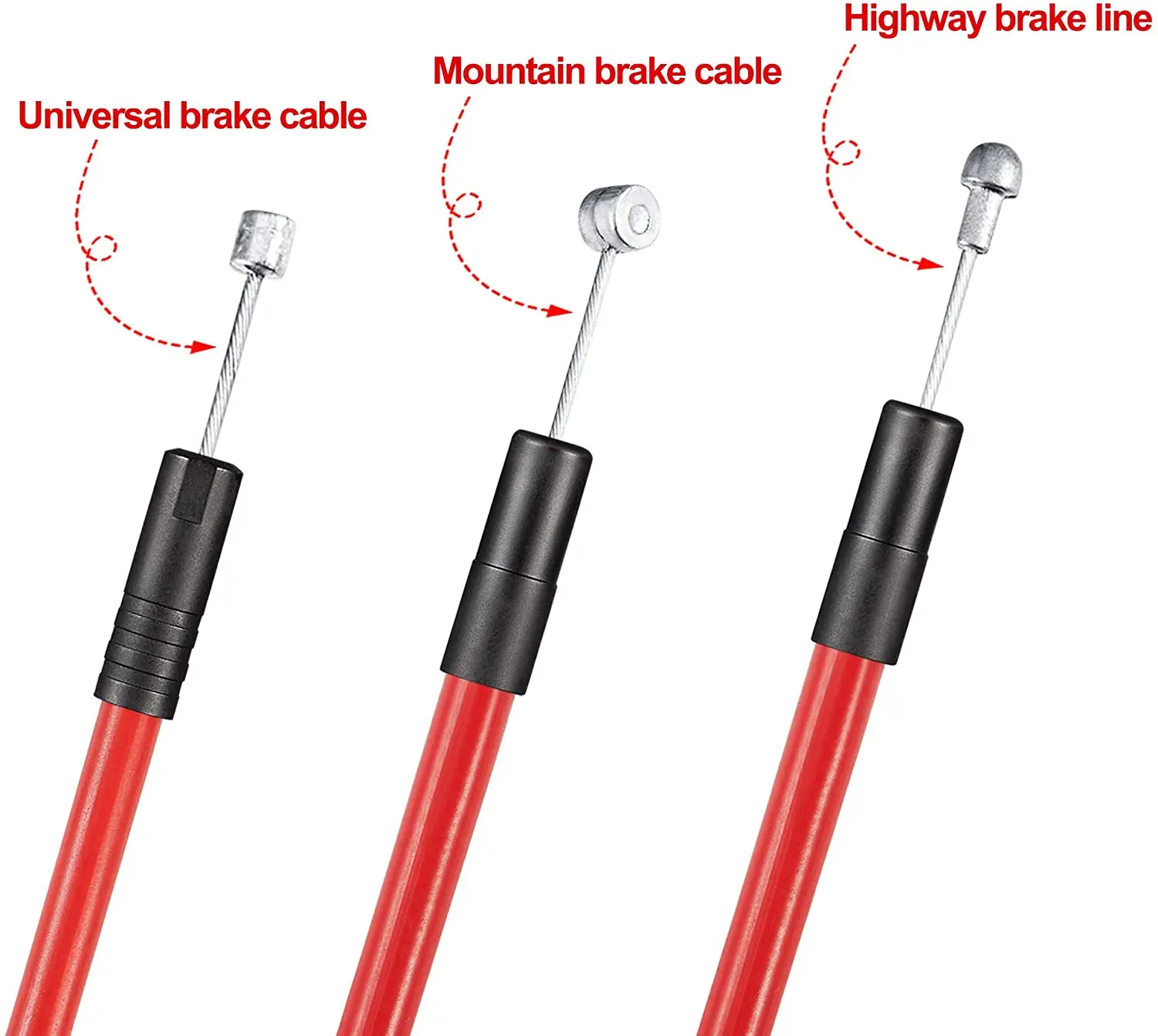 Road bike MTB Bike Fixed Gear Bicycle Brake Line Shift Shifter Gear Brake Cable Sets Core Inner Wire Steel Speed line cable