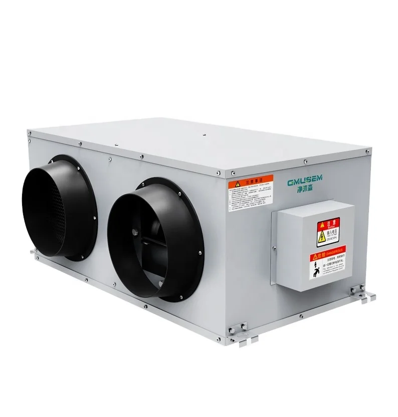 10000m3/h ventilato Fresh air function with summer bypass auto humidity control HRV energy recovery co2/pm2.5 sensor