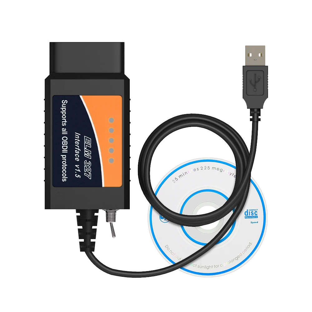 Hot Sale V1.5 USB ELM327 For-scan CAN BUS Test Box Support MS CAN bus and HS CAN bus For Ford