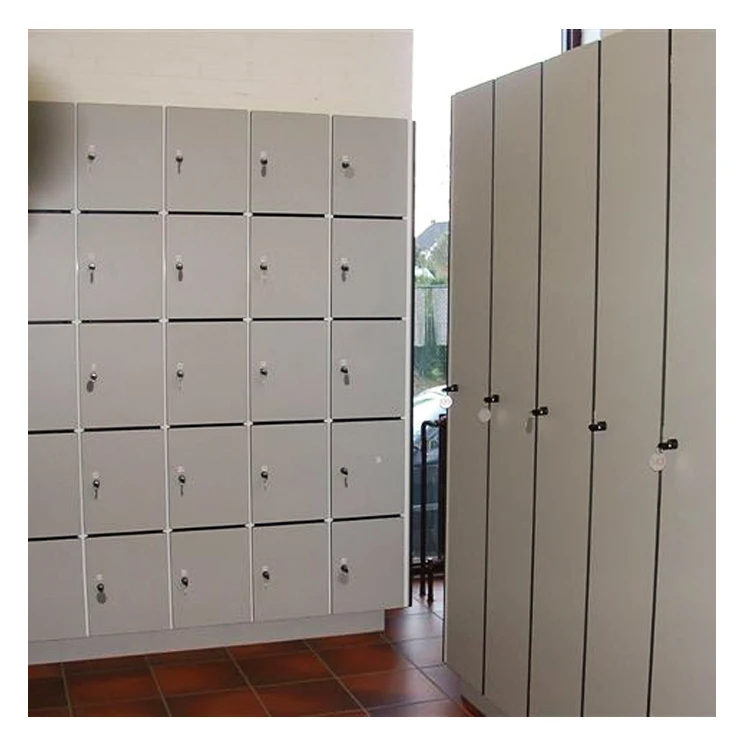 Fumeihua HPL compact Wood Gym school room charging cabinet steel staff locker