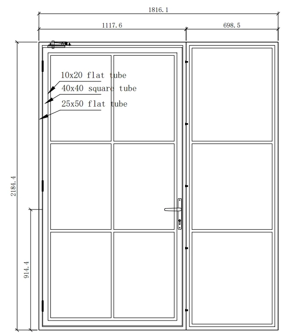 Customized Fixed Window and Door Double Tempered Glass