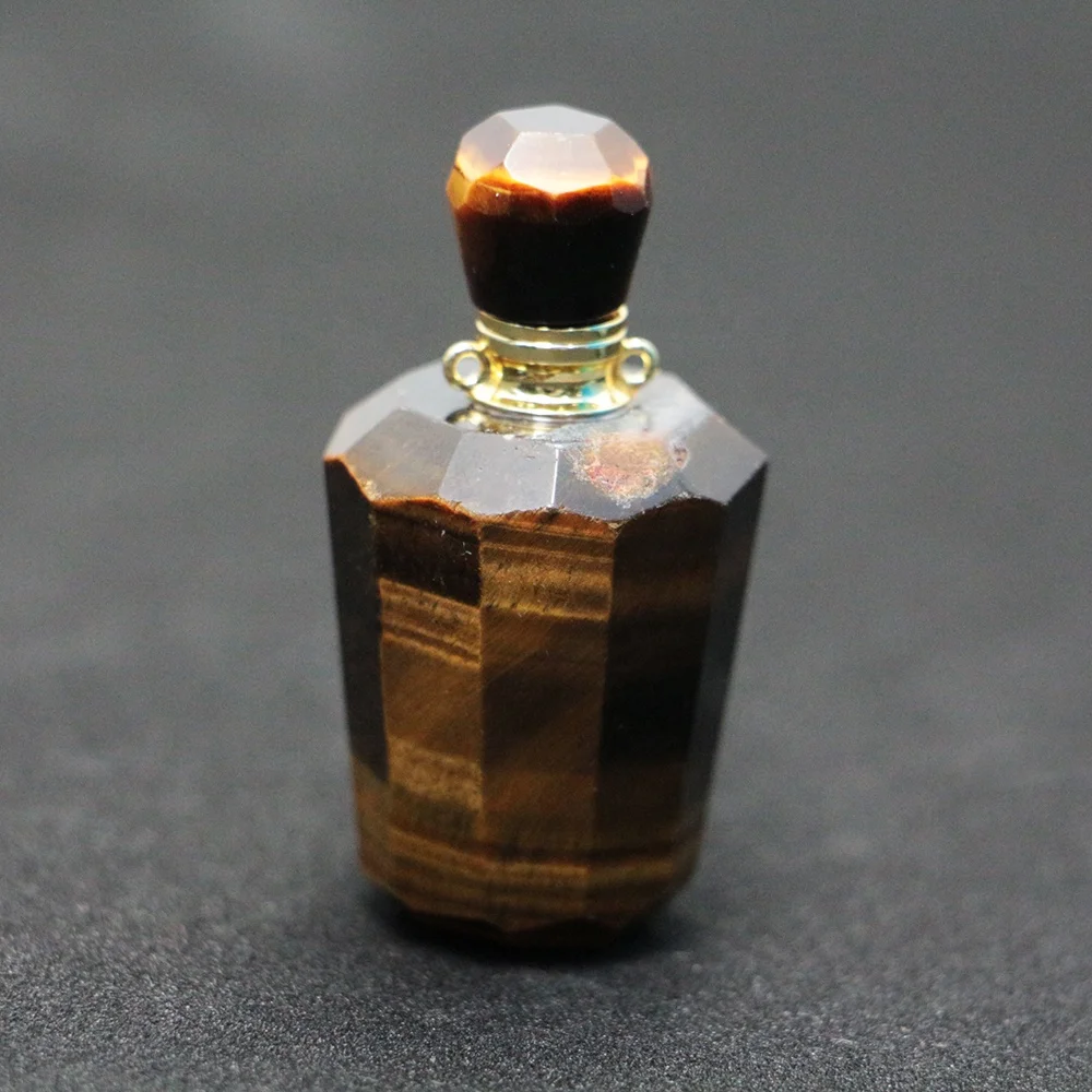 LS-A067 trendy perfume bottle pendant fluorite pendant,citrine, blue lace agate,tiger eyes charm pendant gemstone hot selling