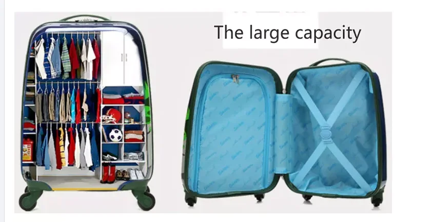 Симпатичный Детский Маленький чемодан на колесиках для скутера легкий из АБС-пластика и поликарбоната детей школьный