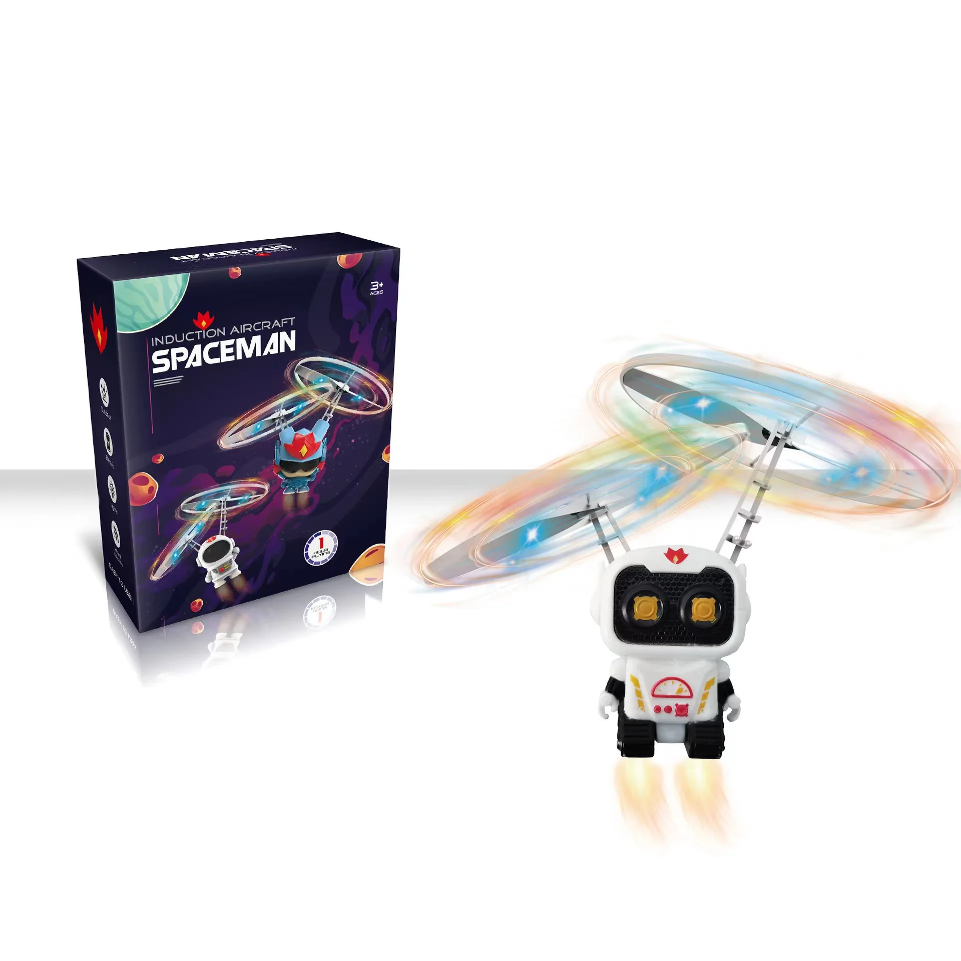 Astronaut Flying Helicopter RC Mini Drone Induction Suspension Aircraft Games Hand Controlled InfraredInteractive Kids Toys