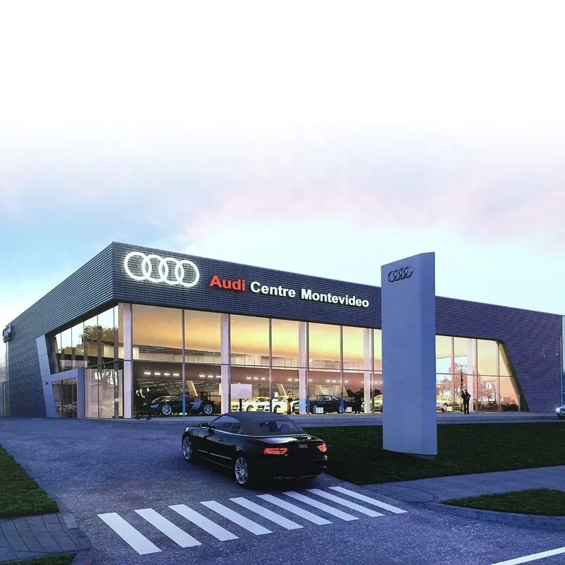 Китай свет здание стальной структуры для 4S автосалон мастерская