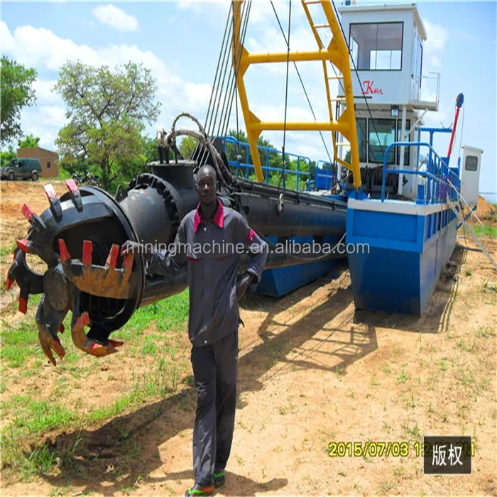 12 inch hot selling cutter suction dredger for sand and silt dredging of high efficiency with1800 cbm/h water flow capacity