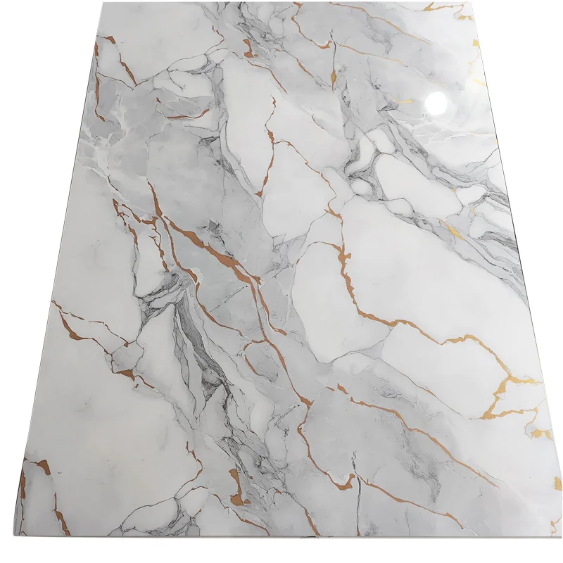 PET Wood Veneer Bamboo Wood Fiber Marble Wall Panel Boat PVC Wall 3D Panels For Home Decoration