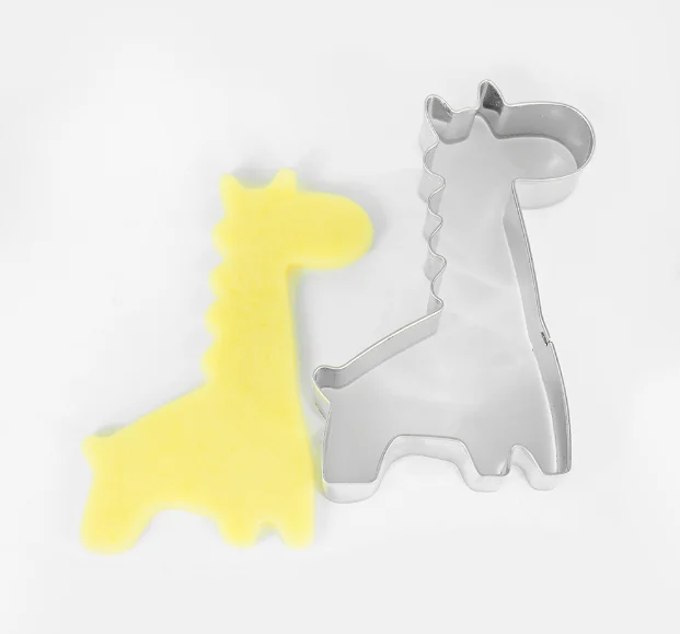 Stainless Steel Custom Design Metal animal giraffe shape cookie cutter