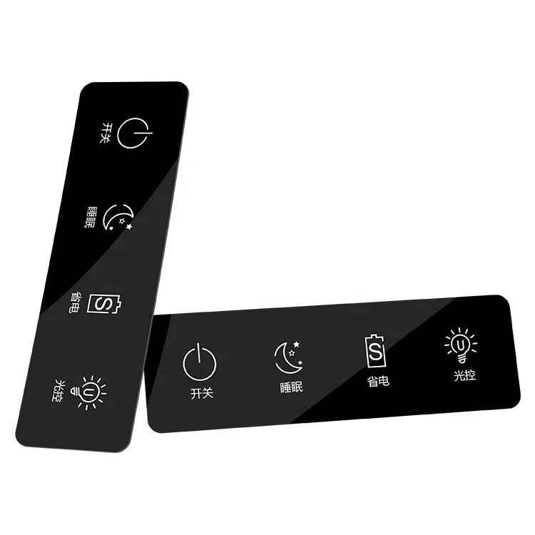 
Screen printed CNC cut adhesive custom acrylic PMMA polycarbonate PC graphic panel 