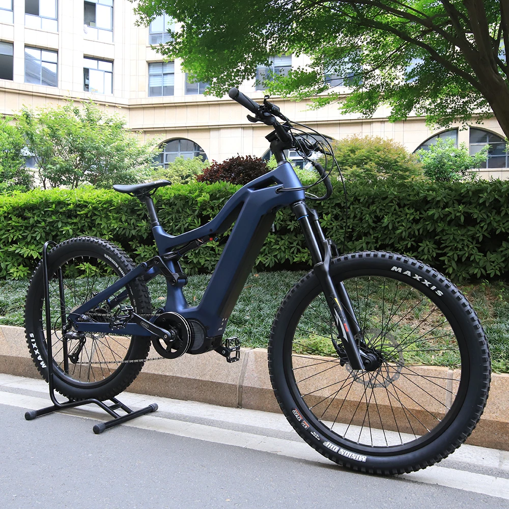 2022 ebike 48v 1000w 29inch bafang m620 ultra mid drive dual suspension carbon electric mountain bike