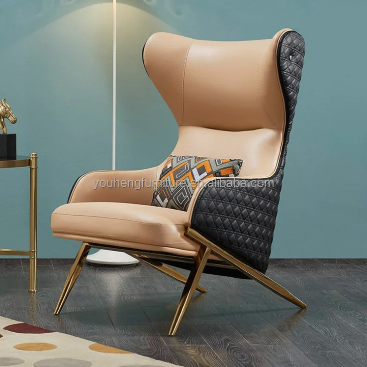 Factory Price Lounge Leisure Living Room Leisure_Chair Wood Ways Rocking Swivel Swing Soft Comfortable Corner Sofa Chair