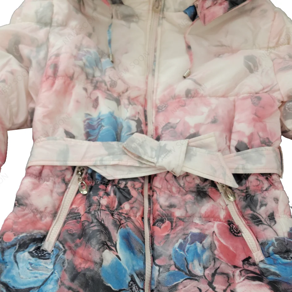 2025 High Quality Autumn Full Print Kids Custom Jackets for Girls New Design Girls Coat With Zipper