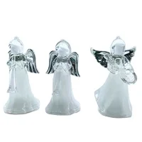 Factory price blown lovely little Acrylic  mini angel pendant Christmas decoration gifts and crafts
