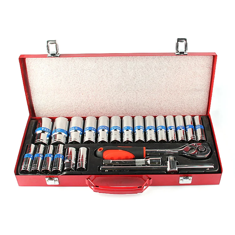 23PCS China Professional Manufacture Machine Hand Tool Set Tool Box Wrench Kit