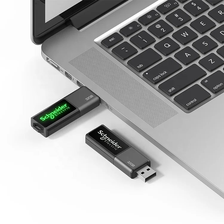 Custom usb with LED lighting logo UP195 slide usb flash disk 2.0 3.0 memory pen drive usb