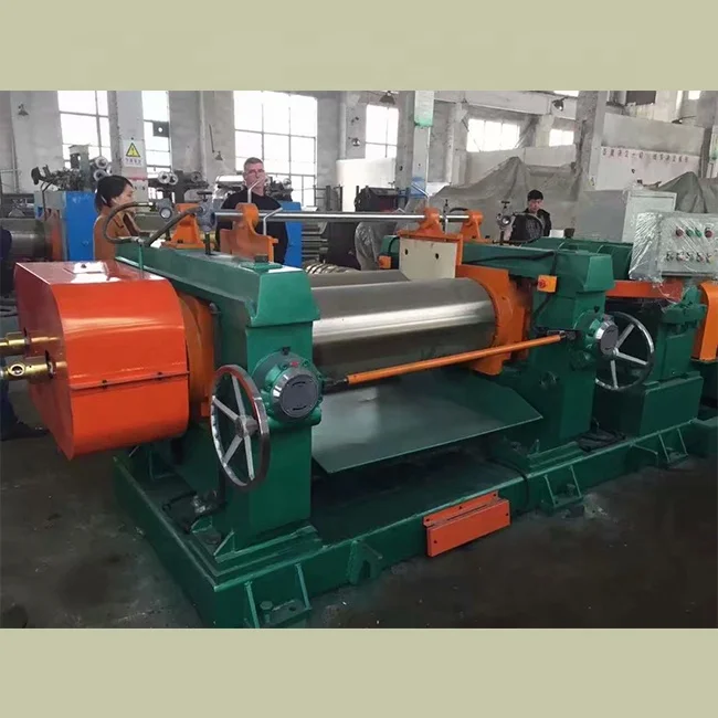 Rubber Two Roll Mill  Stock Blender  Rubber or Plastic Used Rubber Mixing Mill Lab test Machine