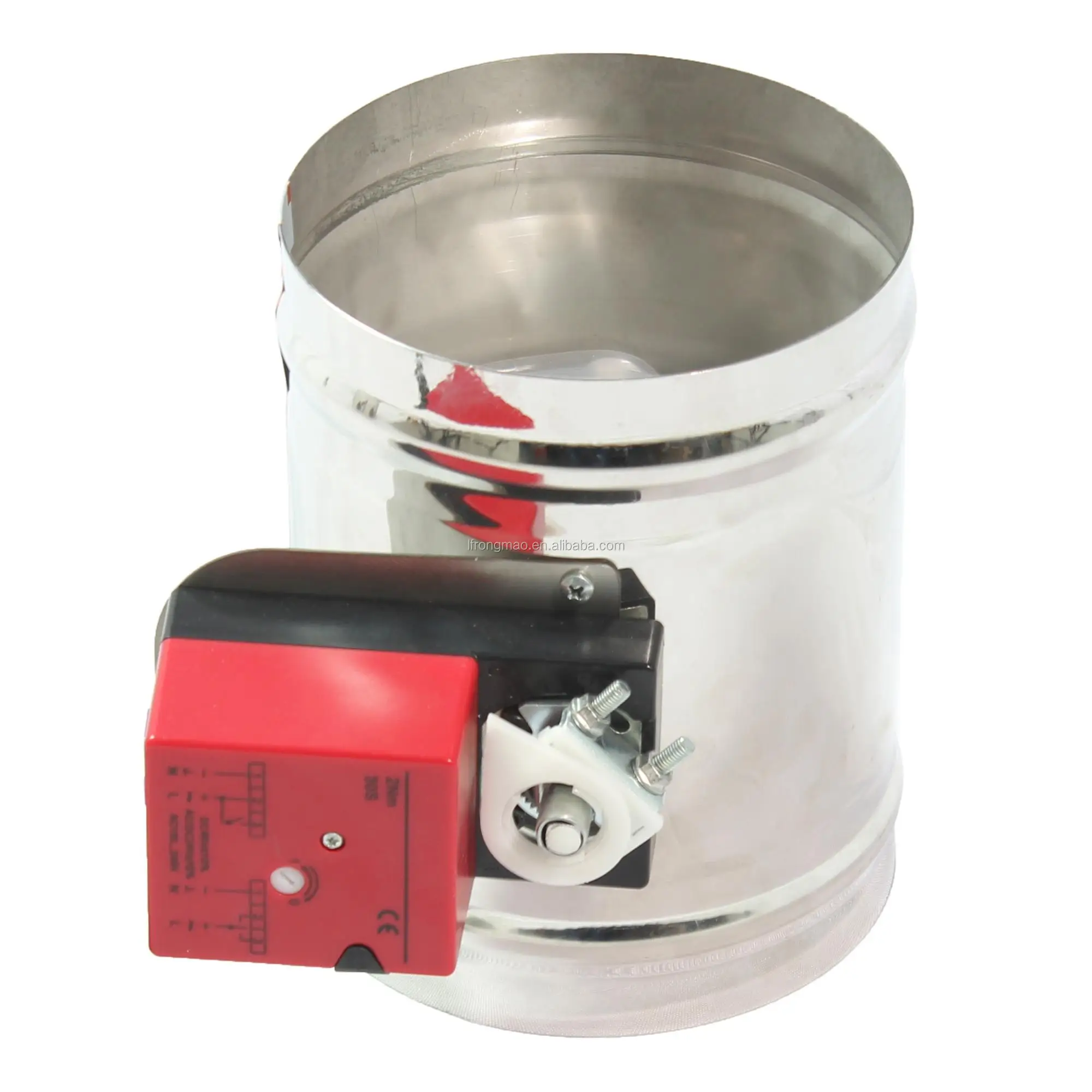 HVAC system motorized volume damper with variable actuator controller DN 150mm 200mm 250mm