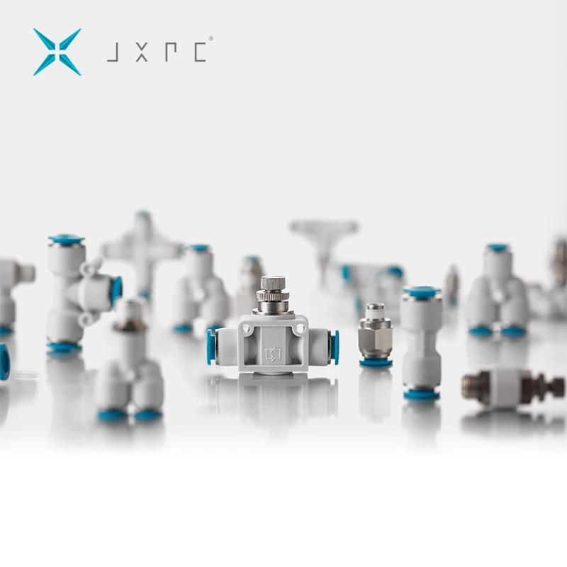 JXPC Industry Hot Sale PC PL PE PU Model Pneumatic Connect Plastic Fittings